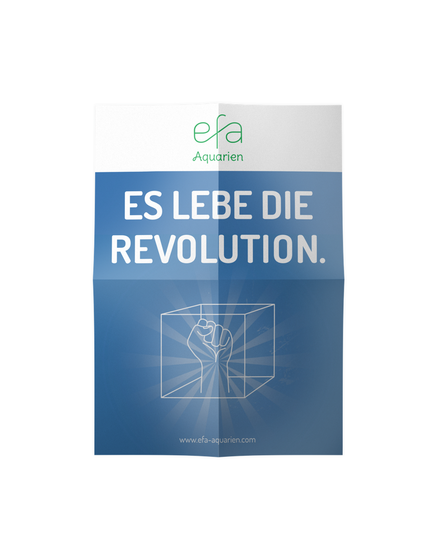 Beispiel Plakatdesign efa Aquarien - Benesch-Design